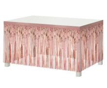 Dekoracja na brzeg stołu różowo-złota 80x300cm