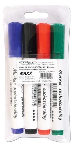 Marker suchościeralny Maxx 4 kolory