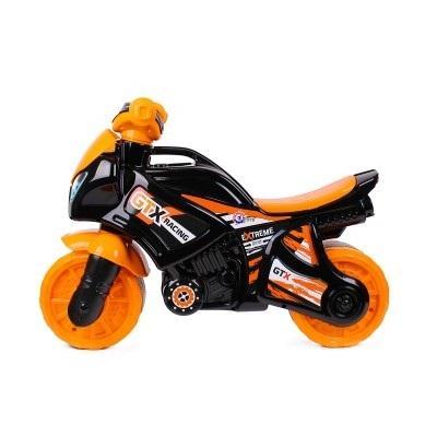 Motocykl pomarańczowo-czarny