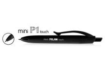 Długopis P1 mini Rubber Touch czarny (40szt) MILAN