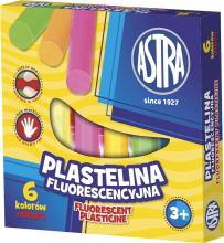 Plastelina fluorescencyjna 6 kolorów ASTRA