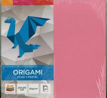 Origami 20x20cm Fluo+Pastele x 100K