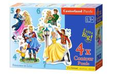 Puzzle x4 Princesses in Love CASTOR
