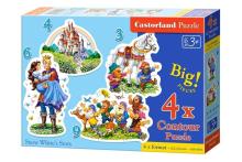 Puzzle x 4 - Snow White's Story CASTOR
