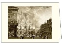 Karnet z kopertą ITW 015 Milano Piazza del Duomo 2