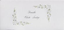 Karnet Chrzest DL C15 - Białe kwiaty