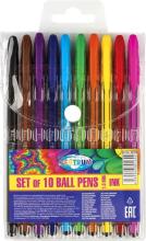 Zestaw długopisów żelowych 10 kolorów 80160