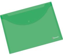 Teczka kopertowa A4 transparentna zielona