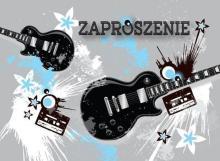 Zaproszenie ZZ-049 Gitary (5 szt.)