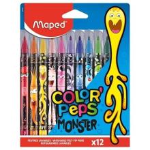 Flamastry Colorpeps Monster 12 kolorów