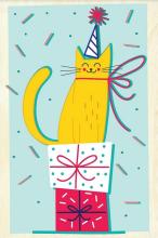 Karnet - Urodzinowy Kot
