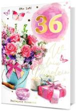 Karnet B6 Urodziny (wymienne cyfry)