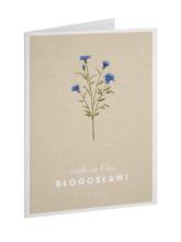 Kartka Dobro - Niech Cię Pan - niebieski kwiatek