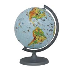 Globus zoologiczny z aplikacją podświetlany 25cm