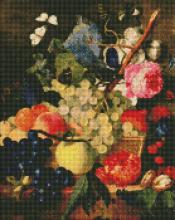 Diamentowa mozaika - Kosz owoców 40x50cm