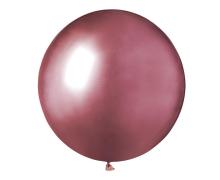 Balony chromowane różowe 48cm 25szt