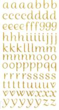 Naklejki brokatowe alfabet 90szt