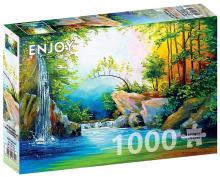 Puzzle 1000 Leśny wodospad