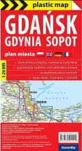 Plastic map Gdańsk Gdynia Sopot 1:26 000 w.2023