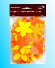 Kwiatki żółto-pomarańczowe 60szt