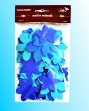 Kwiatki tonacja niebieska 60szt