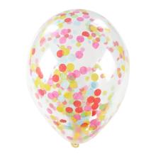 Balony z kolorowym konfetti 5szt