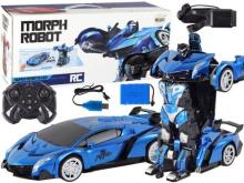 Samochód-robot transformer R/C 1:10 niebieski
