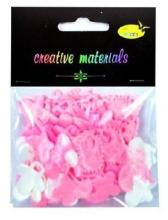 Elementy tekstylowe 4g chrzciny różowe MIX