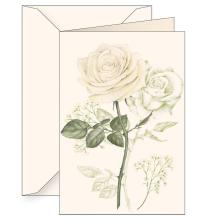 Karnet B6 + koperta 6164 Biała róża